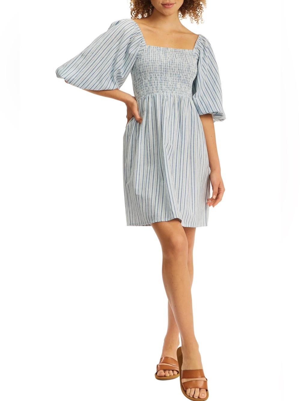 Days In Paradise Stripe Smock Minidress